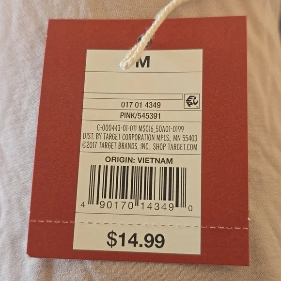 Mossimo Supply Co. Women's Beige Short Sleeve Tee - Picture 2 of 2